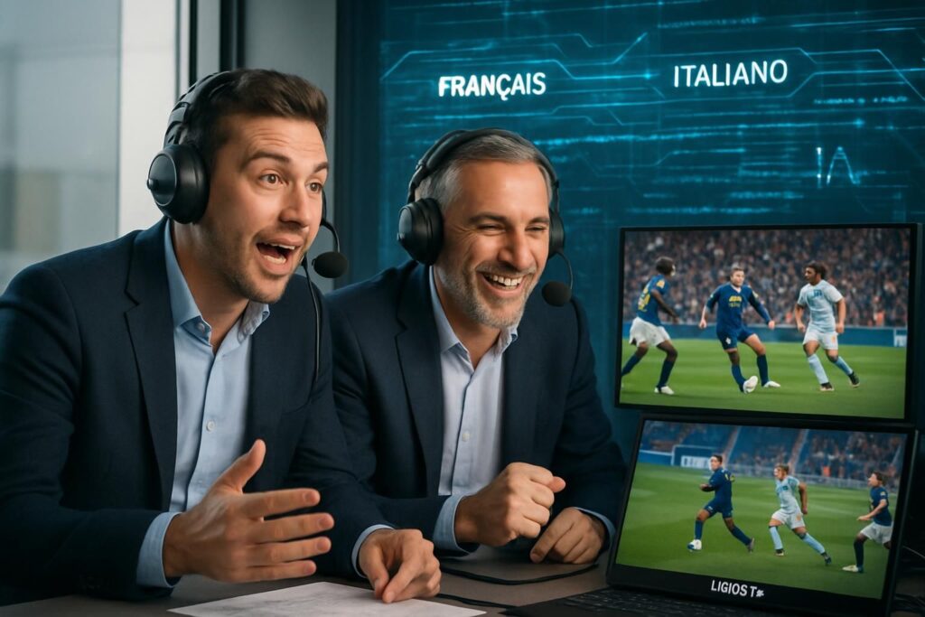 découvrez les commentaires du match trophée des champions psg - om, diffusés sur ligue 1+, désormais disponibles en italien grâce à une ia innovante pour une expérience enrichie.